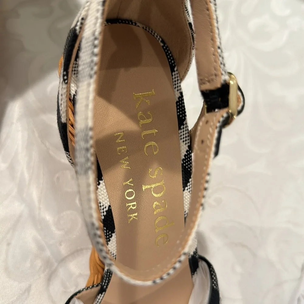 🎉HP🎉 ♠️Kate spade “Tianna” Wicker Sandal. Ladies 8.5 - Picture 9 of 15
